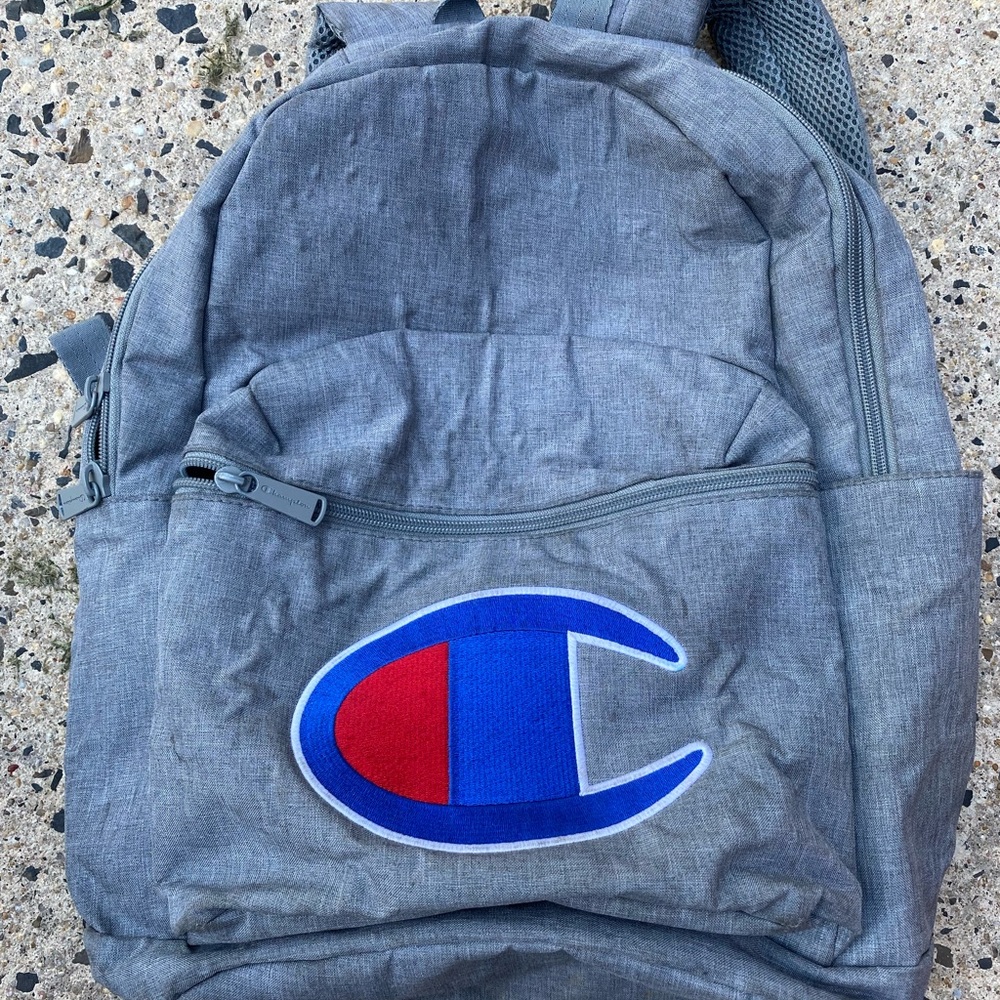 Gray Champion Bookbag Backpack